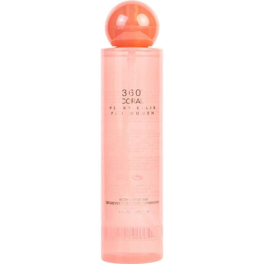 360 coral by Perry Ellis for Women Body Mist 8 oz New 844061014497
