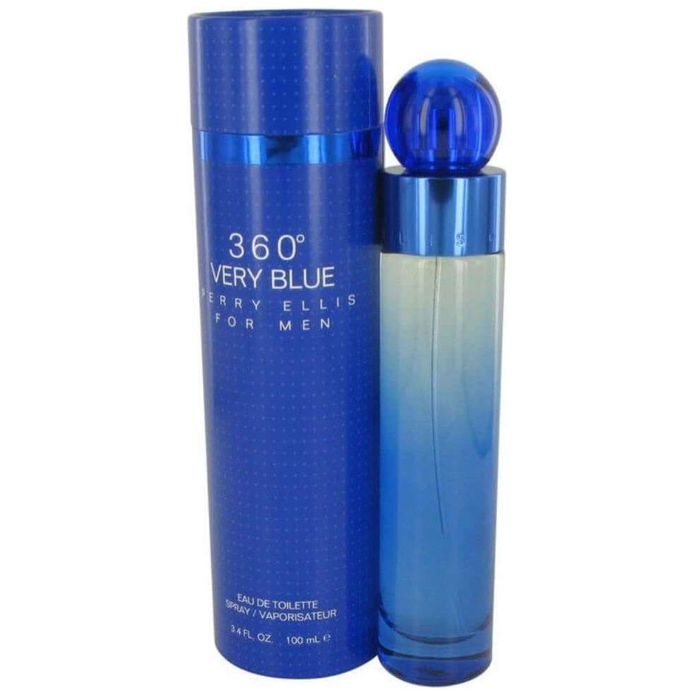 360 Very Blue by Perry Ellis cologne for Men EDT 3.3 / 3.4 oz New in Box 844061011212