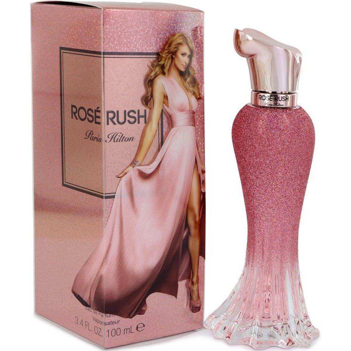 open lace back dress Rose  Rush Paris Hilton Eau De Parfum Spray 3.4 oz for Women