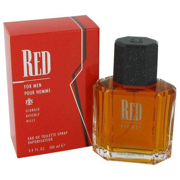 RED by Giorgio Beverly Hills 3.3 / 3.4 oz EDT For Men New in BOX