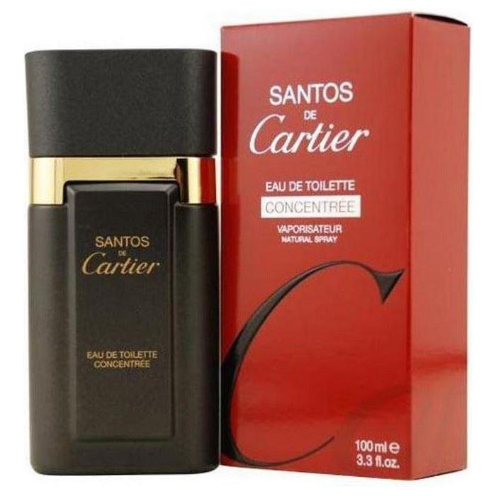 Santos De Cartier Concentree Cologne 3.3 oz EDT 3.4 oz Spray for Men