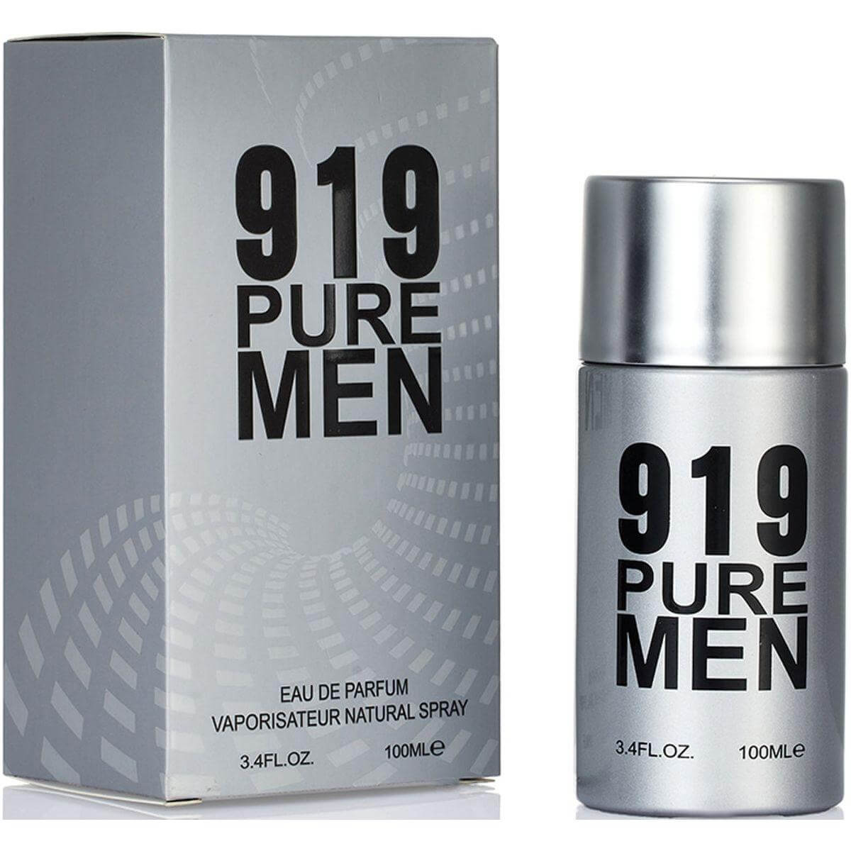 919 Pure Men By Lovali cologne for men EDP 3.3 / 3.4 oz New In Box 752527841566