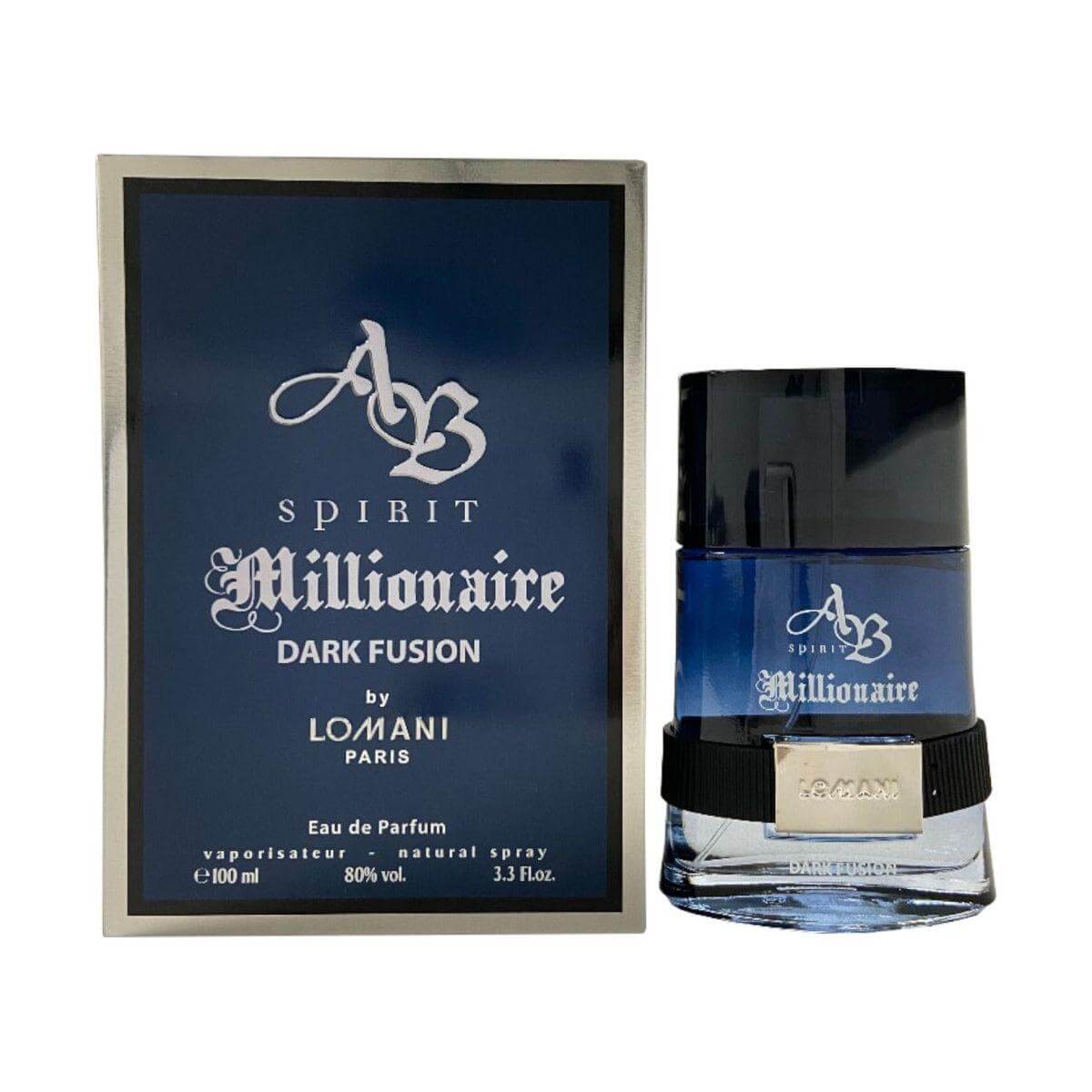 Ab Spirit Millionaire Dark Fusion by Lomani men EDP 3.3 / 3.4 oz New In Box 3610400036621