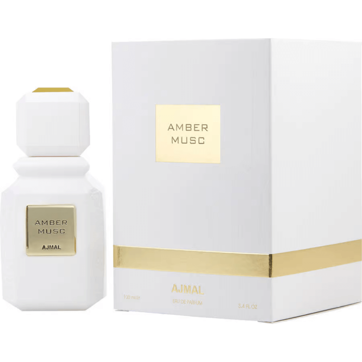 Amber Musc by Ajmal for Unisex EDP 3.3 / 3.4 oz New In Box 6293708007486