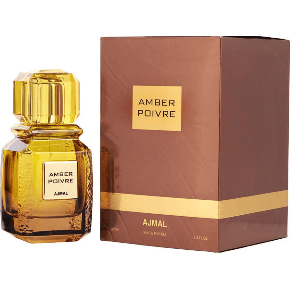 Amber Poivre by Ajmal for Unisex EDP 3.3 / 3.4 oz New In Box 6293708012671