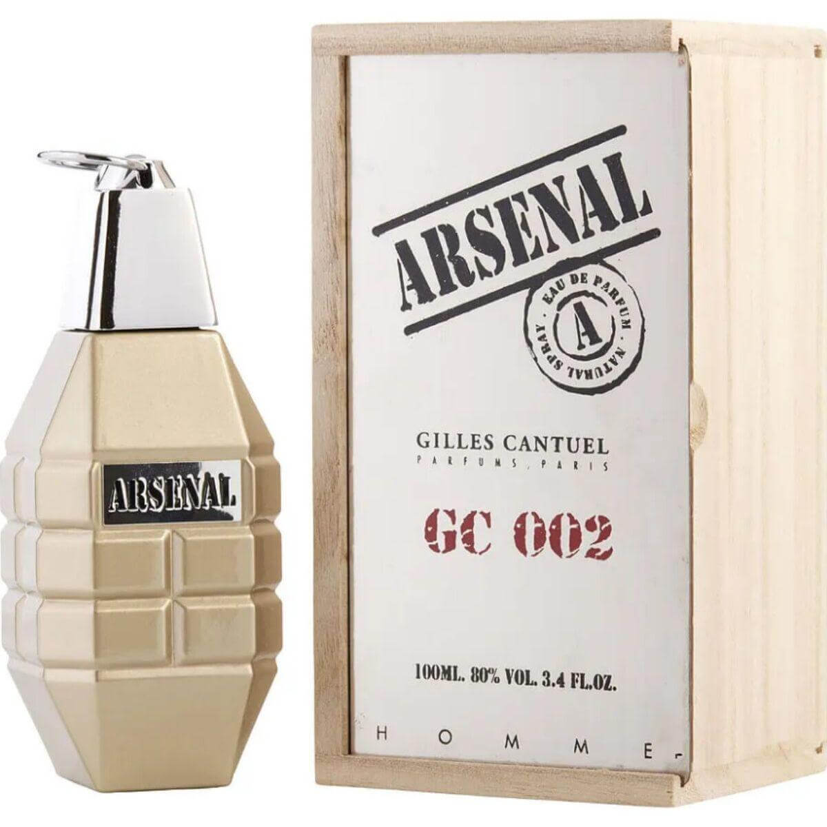 Arsenal Gc 002 by Gilles Cantuel cologe for men EDP 3.3 /3.4 oz New In Box 5055121801611
