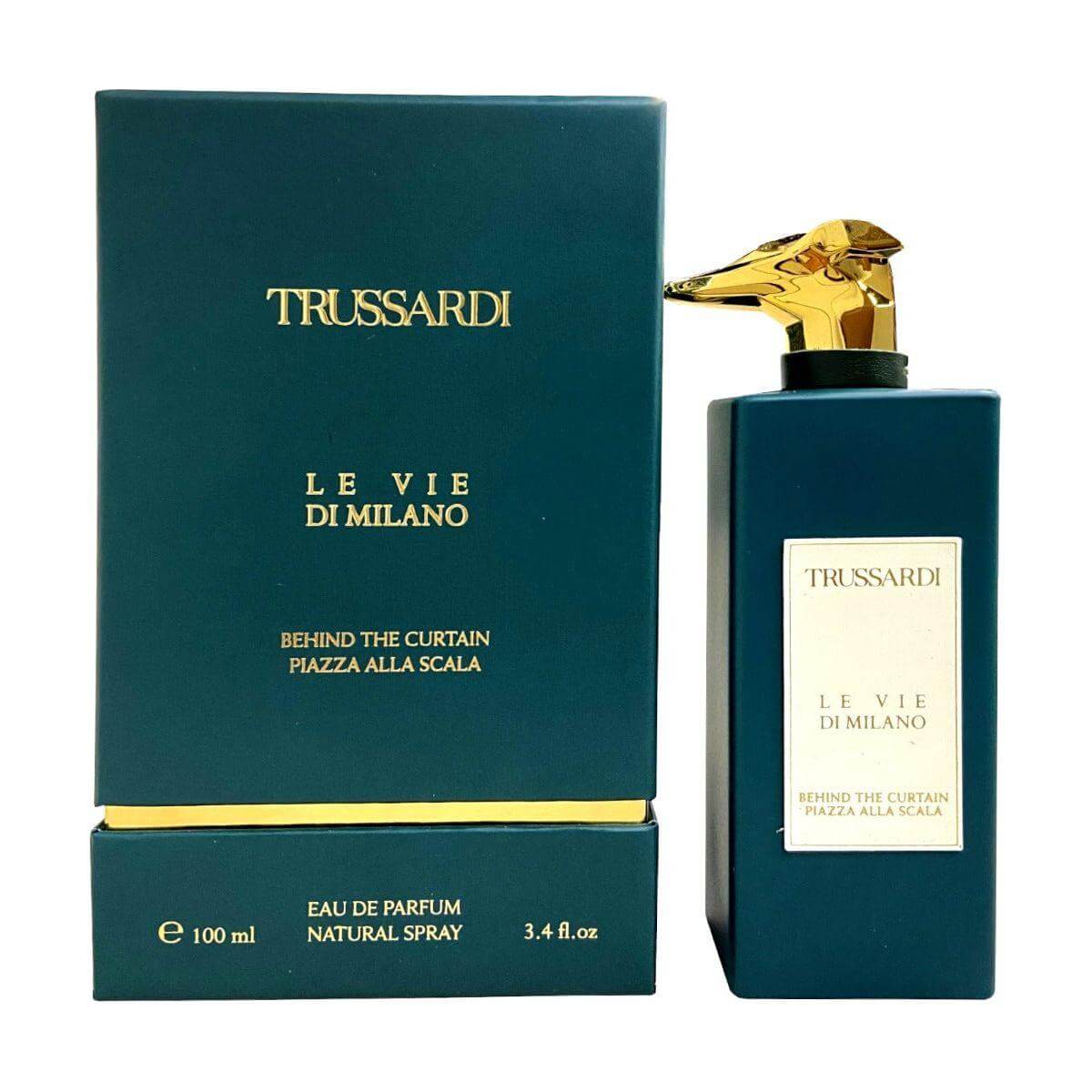 Behind The Curtain Piazza Alla Scala by Trussardi EDP 3.3 / 3.4 oz New in Box 8058045423447