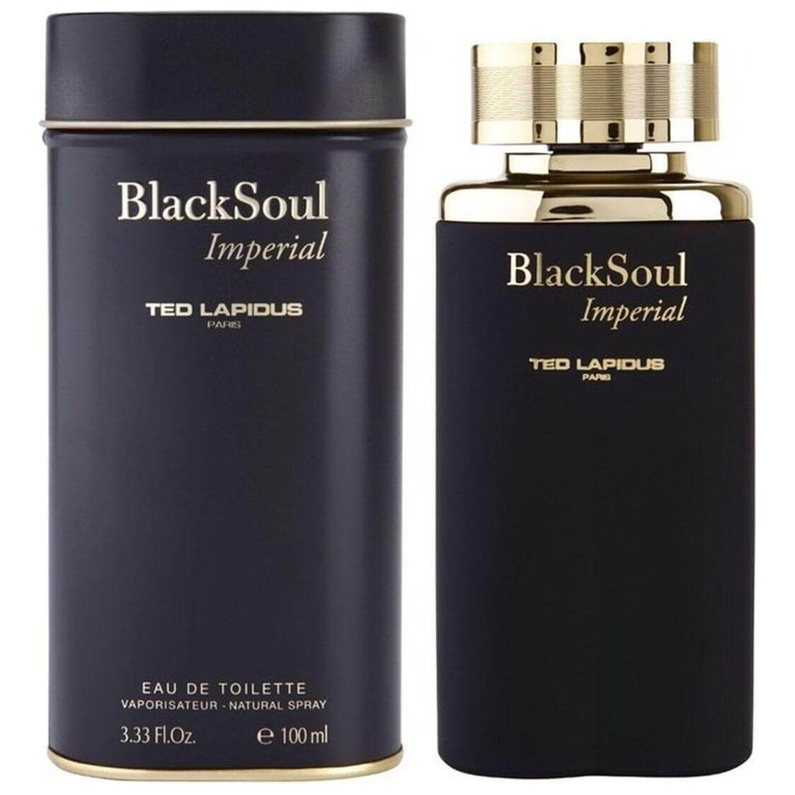 Black Soul Imperial by Ted Lapidus cologne for men EDT 3.3 / 3.4 oz New in Box 3355992005500