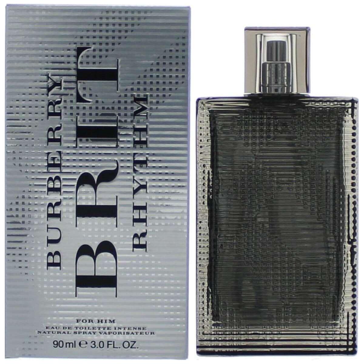 BURBERRY BRIT RHYTHM INTENSE Burberry cologne men EDT 3 / 3.0 oz New In Box 5045453986186