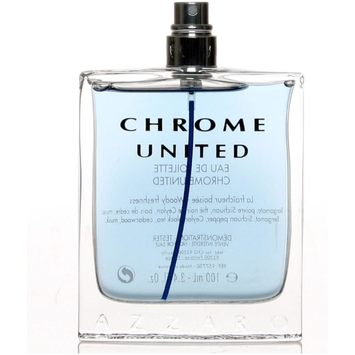 CHROME UNITED Azzaro cologne edt 3.4 oz 3.3 NEW TESTER 3351500957750