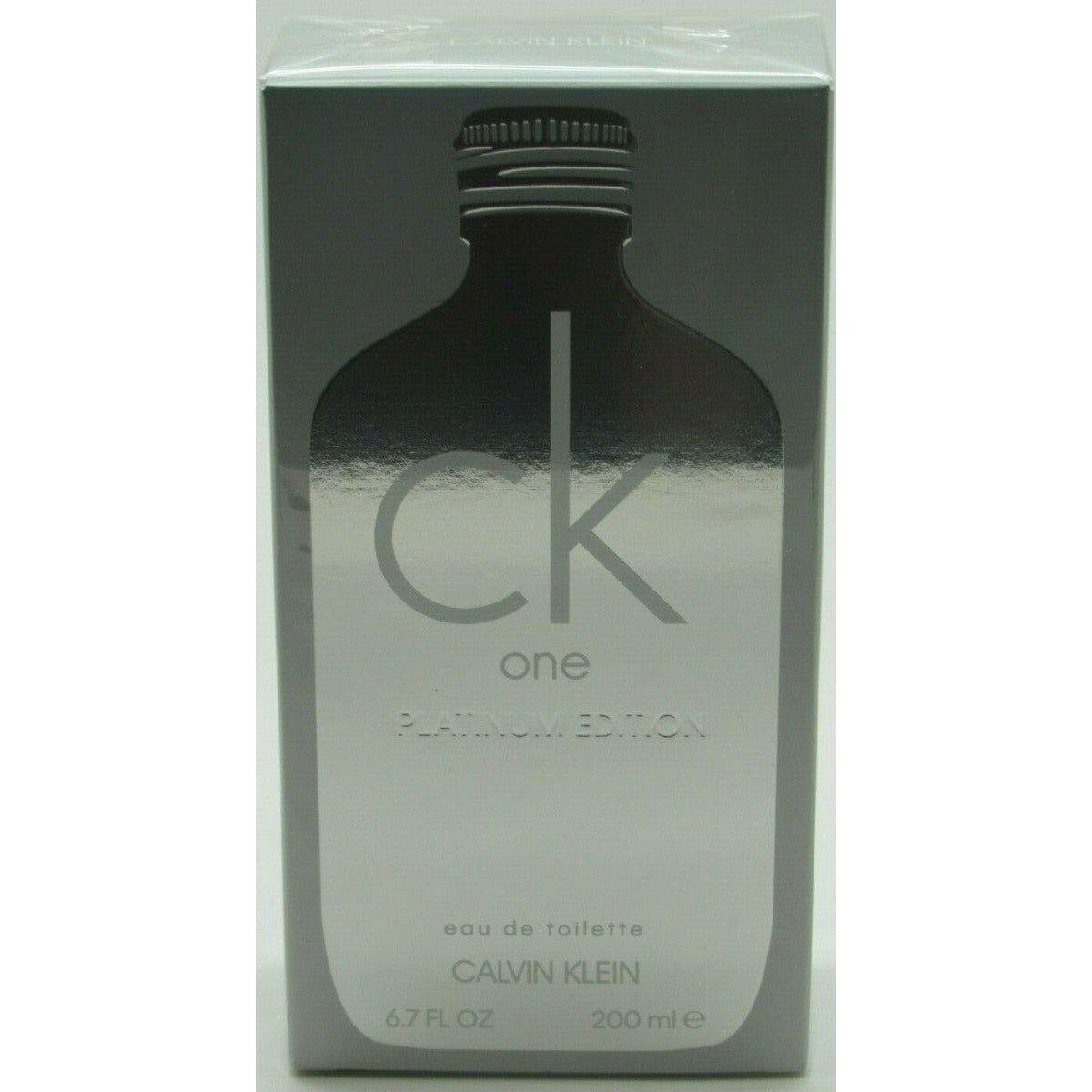 CK One Platinum Edition by Calvin Klein for unisex EDT 6.7 oz 6.8 New IN Box 3614225821493