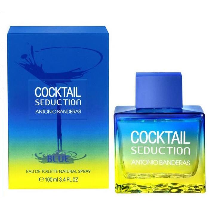 Cocktail Seduction Blue by Antonio Banderas 3.4 oz 3.3 for Men edt New In Box 8411061782965
