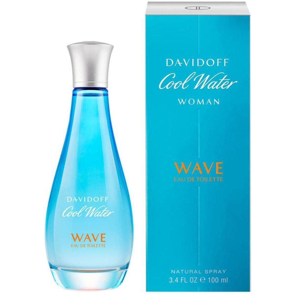COOL WATER WAVE by Davidoff 3.4 oz edt for Women New in Box Sealed 3614224498092