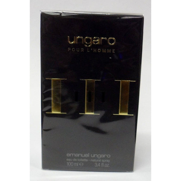 UNGARO pour L'HOMME III Cologne 3.3 / 3.4 oz EDT For Men New in Box