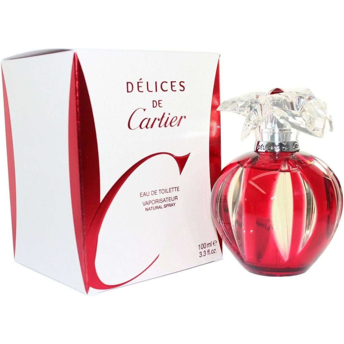 DELICES DE CARTIER for Women 3.3 oz / 3.4 oz Perfume New in Box