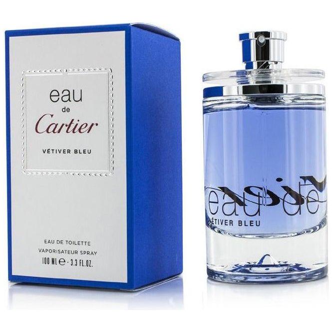 Eau De Cartier Vetiver Bleu men cologne edt 3.3 oz 3.4 NEW IN BOX 3432240512598