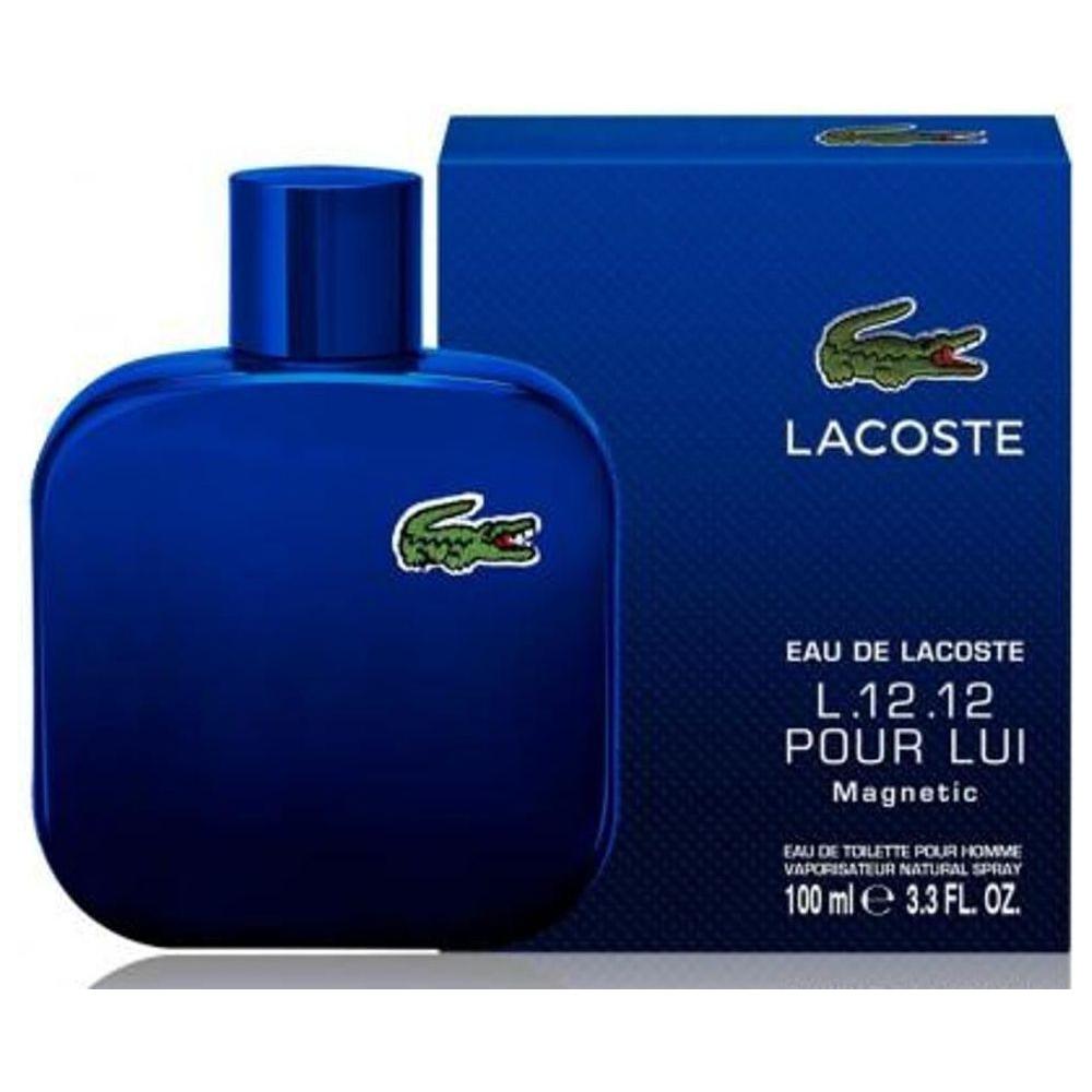 Eau De Lacoste L.12.12 Magnetic Pour Lui 3.3 / 3.4 oz EDT For Men New in Box 8005610266831