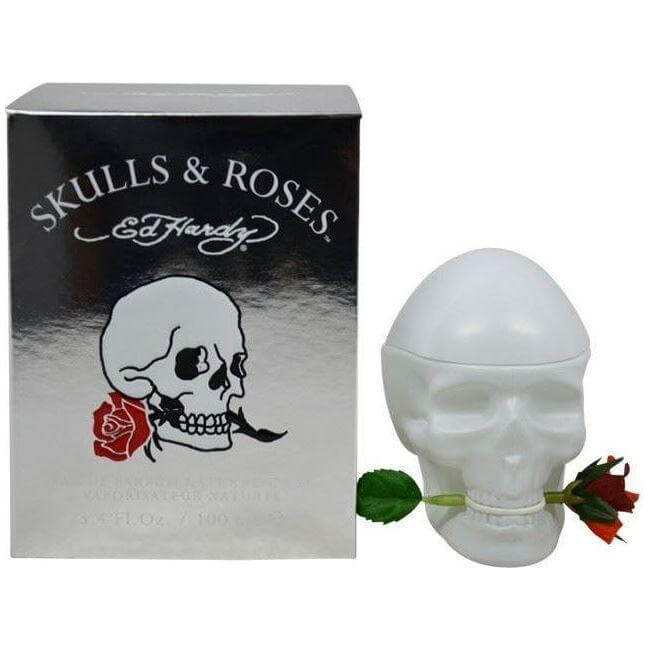 Ed Hardy SKULLS AND ROSES Christian Audigier EDP 3.4 / 3.3 oz Perfume NEW in BOX 094922387028