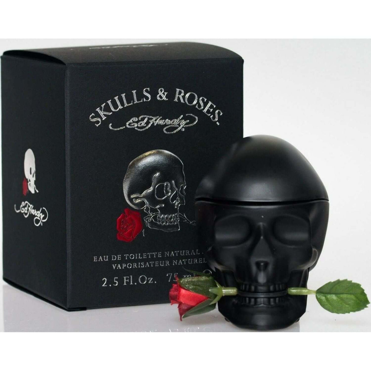 Ed Hardy Skulls & Roses Christian Audigier cologne for men EDT 2.5 oz New in Box 094922387158