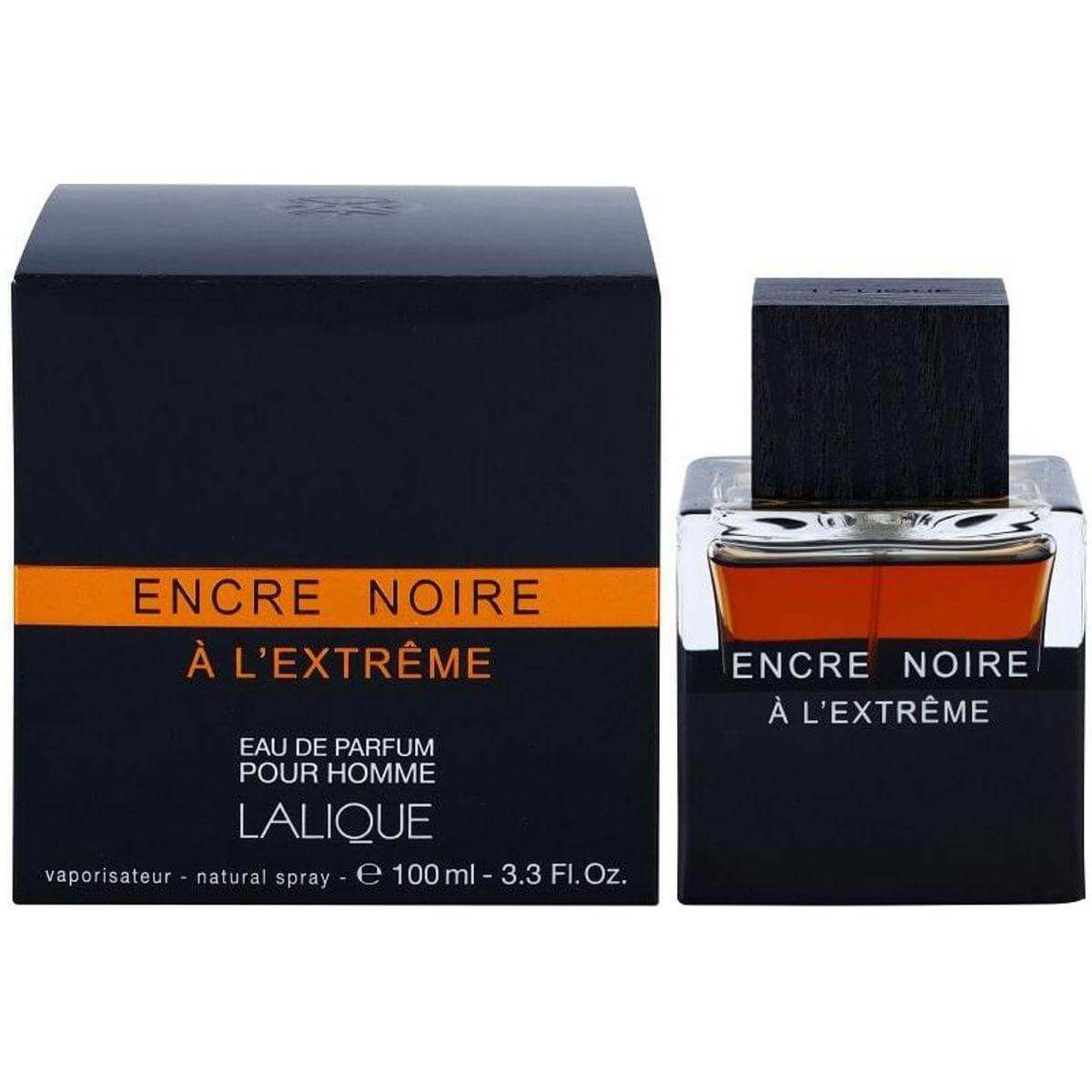Encre Noire A L'extreme by Lalique Cologne for Men EDP 3.3 / 3.4 oz New In Box 7640111502791