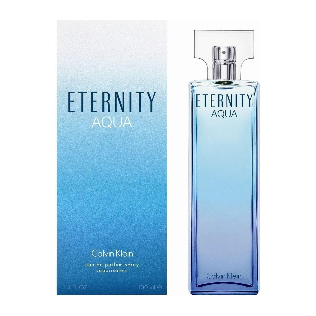 ETERNITY AQUA for Women by CALVIN KLEIN 3.4 / 3.3 oz edp New in Box 3607348556700