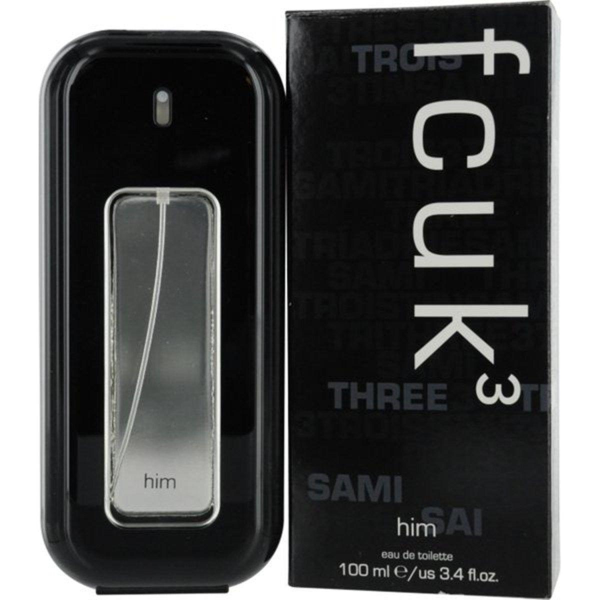FCUK 3 HIM by French Connection cologne EDT 3.3 / 3.4 oz New in Box 085715673879