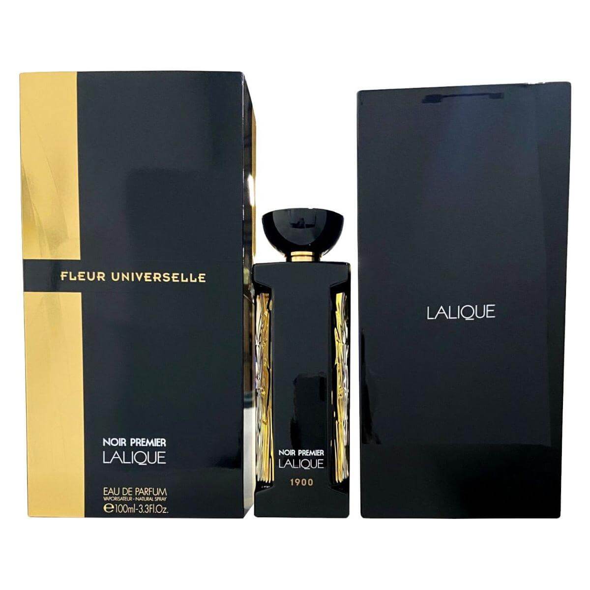 Fleur Universelle Noir Premier Lalique for unisex EDP 3.3 / 3.4 oz New in Box 7640111501657