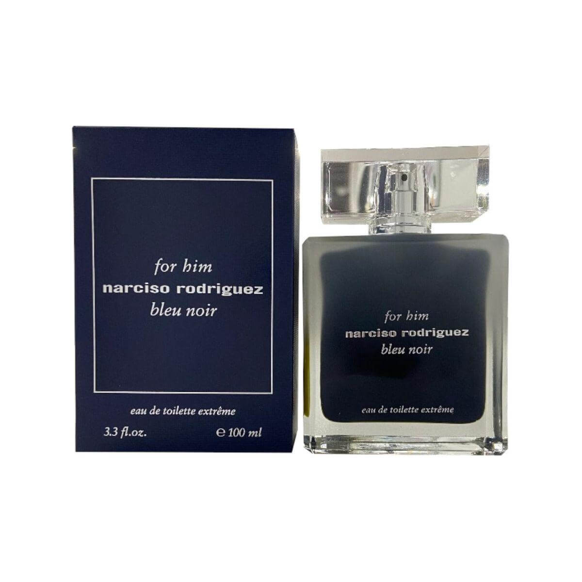 For Him Narciso Rodriguez Bleu Noir Extreme EDT 3.3 / 3.4 oz New In Box 3423478999251