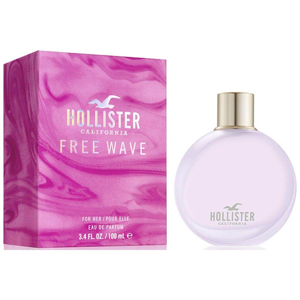 FREE WAVE By Hollister California 3.3 / 3.4 oz EDP Perfume For Women New In Box 085715265319