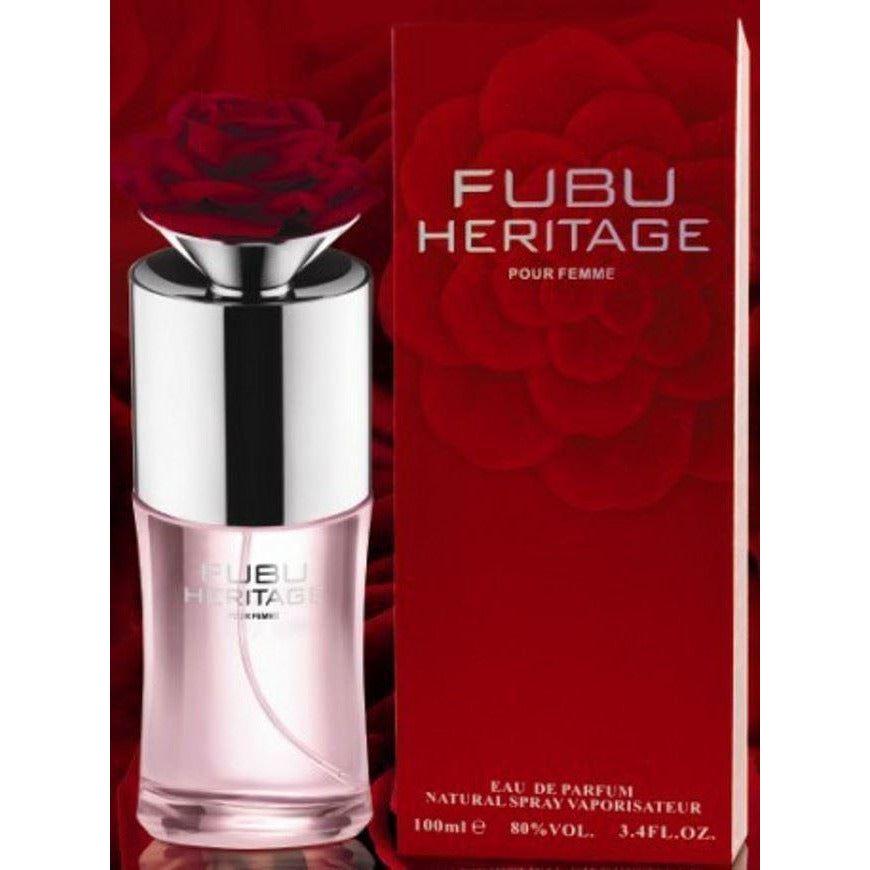 FUBU HERITAGE POUR FEMME 3.3 / 3.4 oz edp perfume for women NEW IN BOX 8554160035850