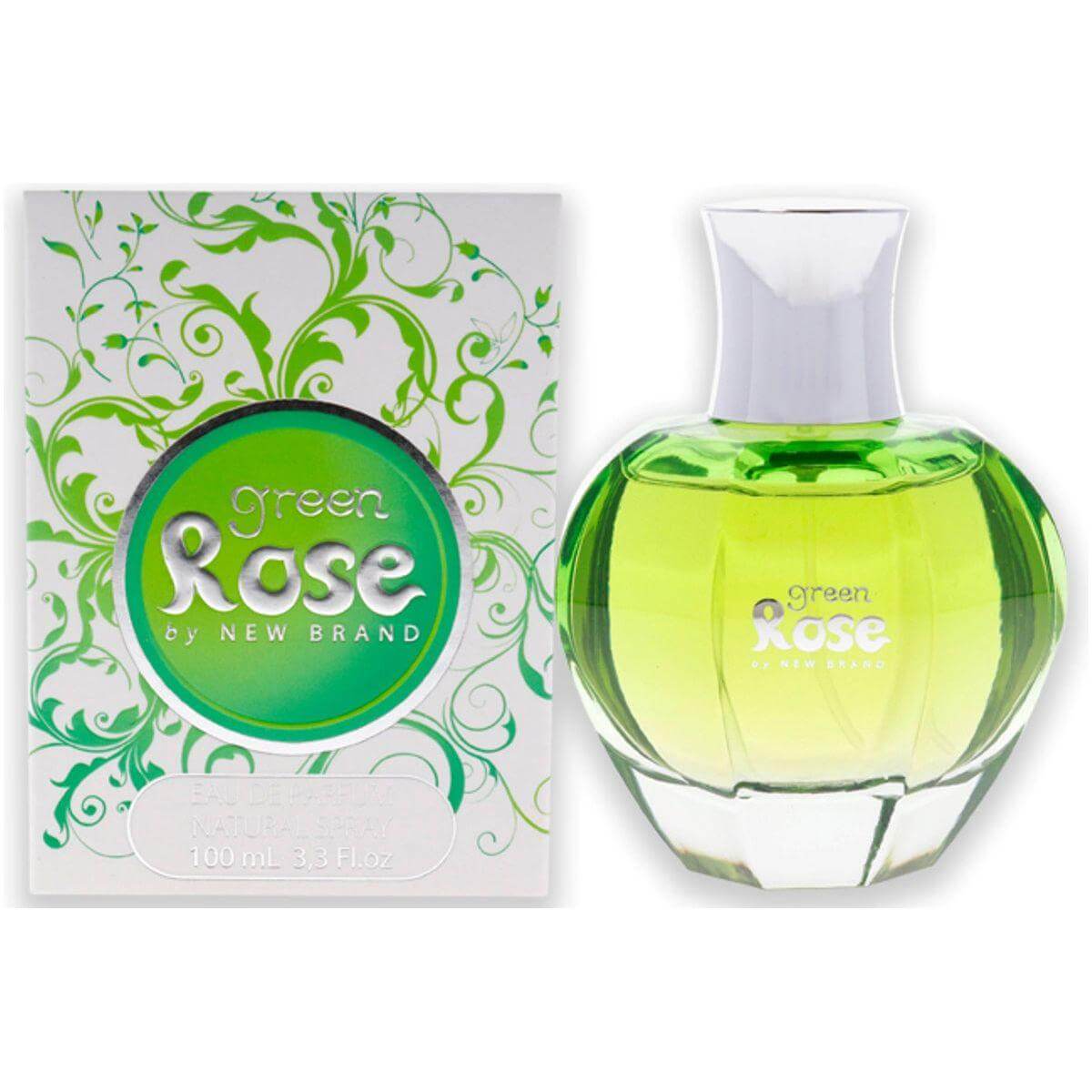 Green Rose by New Brand perfume for women EDP 3.3 /3.4 oz New In Box 5425017734376