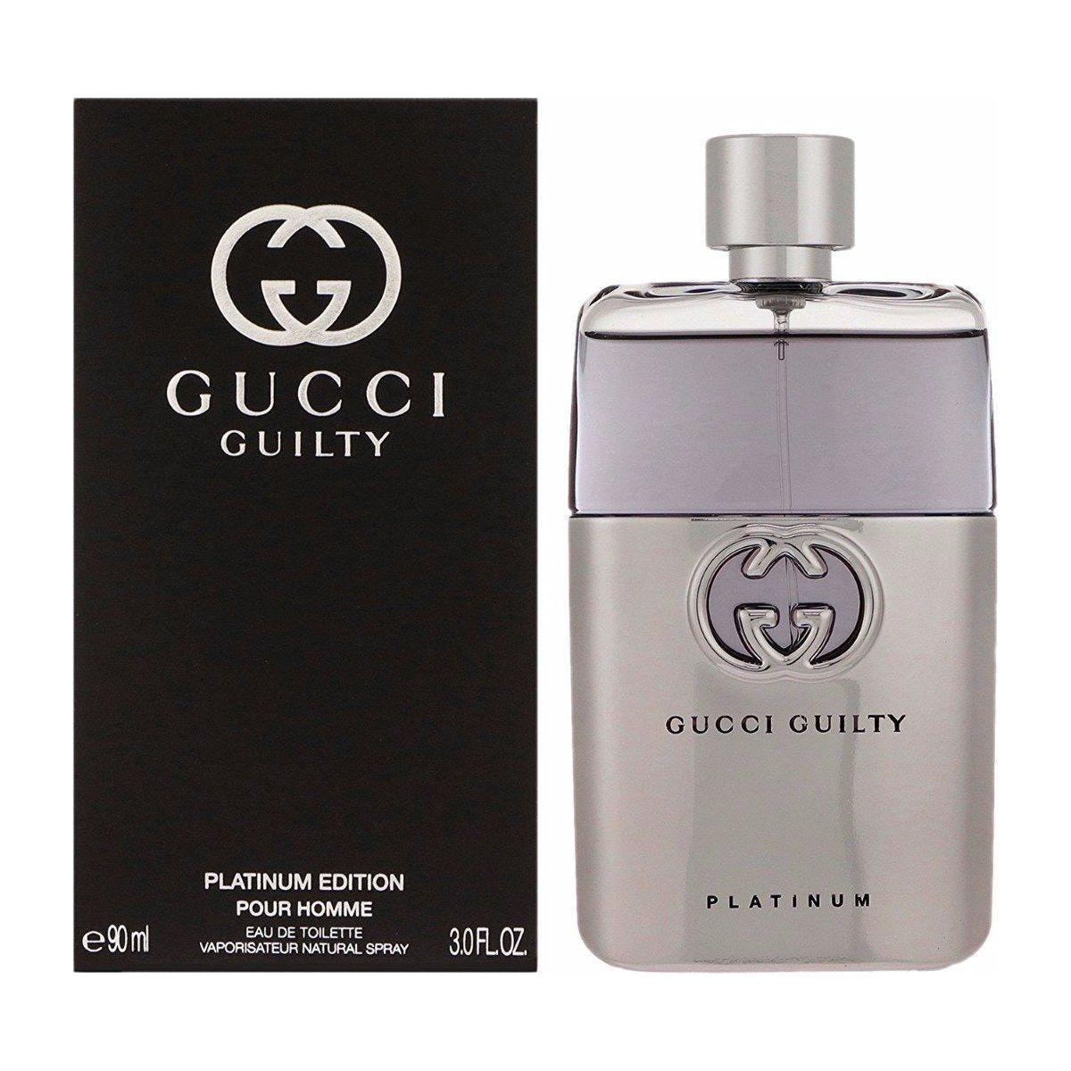 GUILTY Platinum Edition by Gucci 3.0 / 3 oz EDT Cologne Men New in Box 730870217023