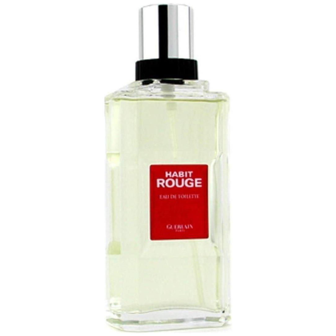 HABIT ROUGE for Men GUERLAIN 3.4 / 3.3 oz spray Cologne edt New tester box 3346475520047