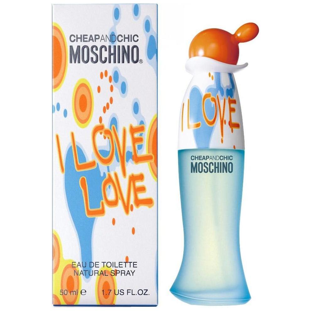 I Love Love Perfume by Moschino 1.7 oz edt for Women New in Box Sealed 8011003991143