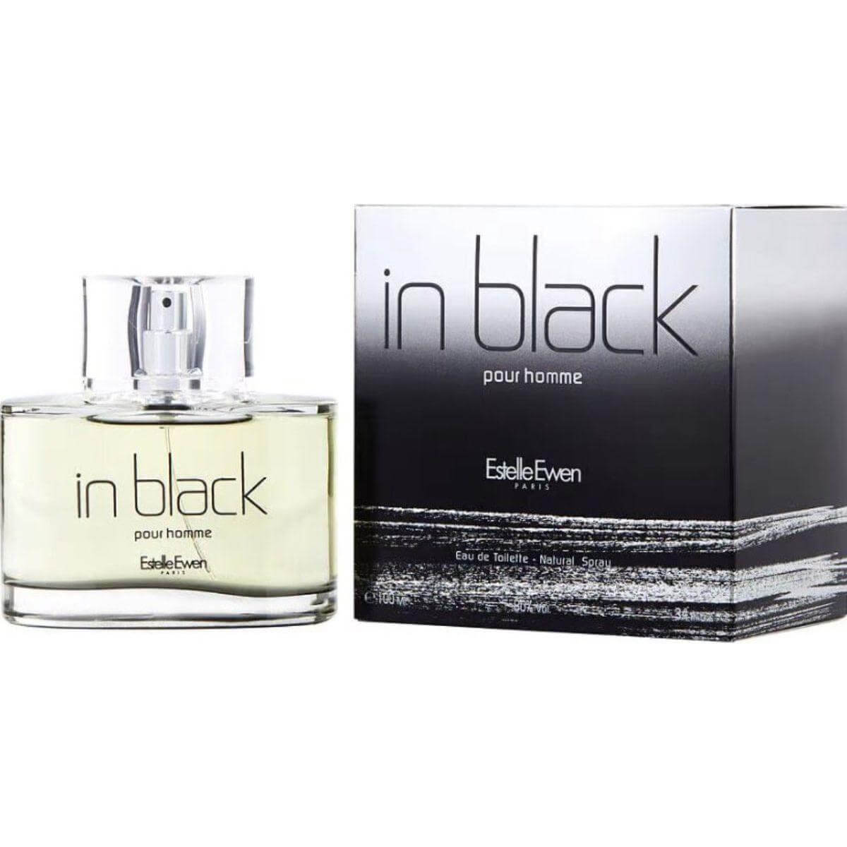 In Black by Estelle Ewen cologne for men EDT 3.3 / 3.4 oz New In Box 3700134403964