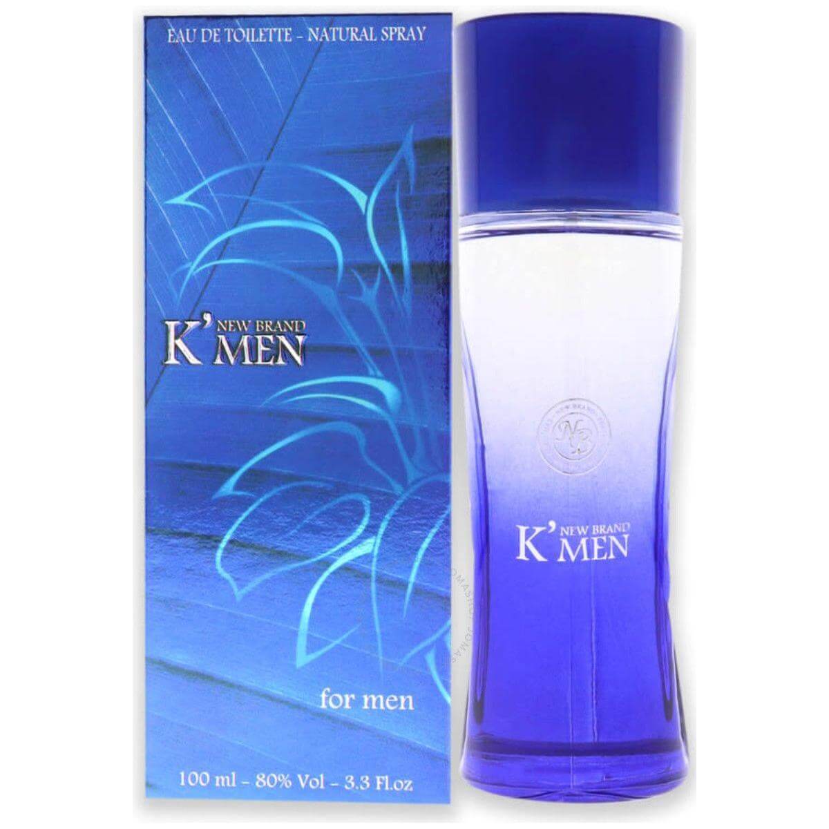 K' Men by New Brand cologne EDT 3.3 /3.4 oz New In Box 802822001650