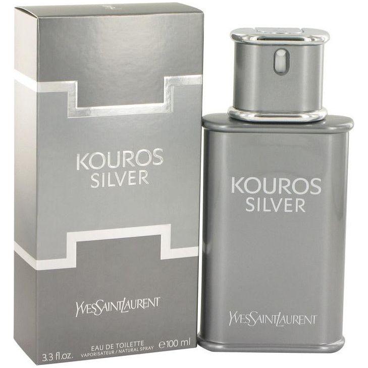 KOUROS SILVER by Yves Saint Laurent 3.3 EDT MEN 3.4 oz YSL New in Box 3614270233630