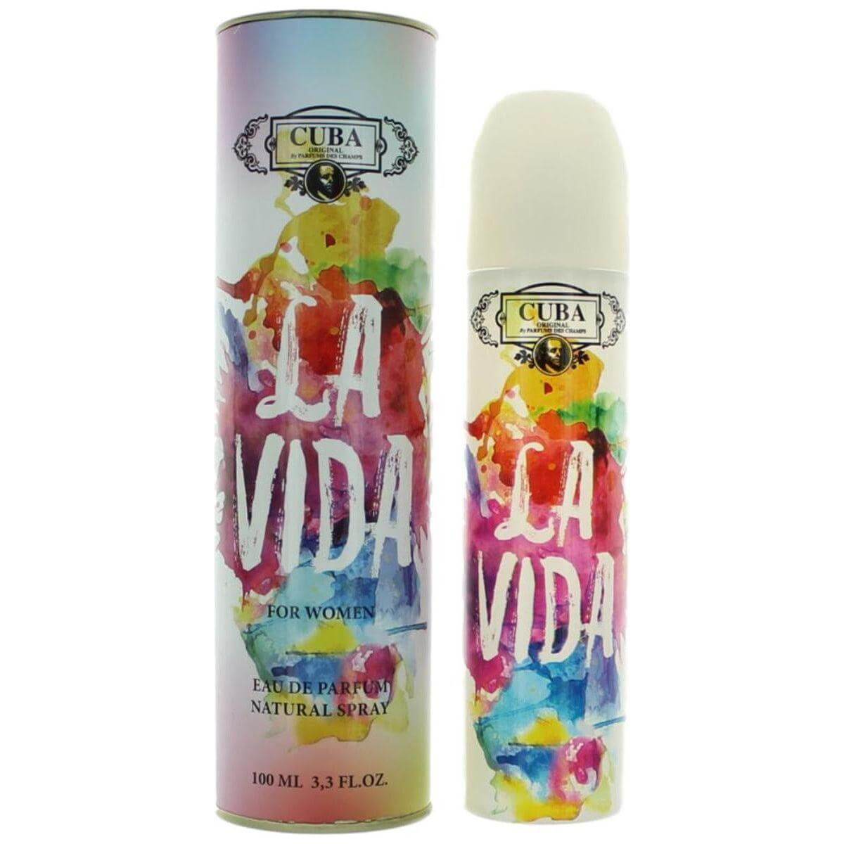 La Vida by Cuba 3.3 / 3.4 oz EDP Perfume For women New in Box 5425039220611