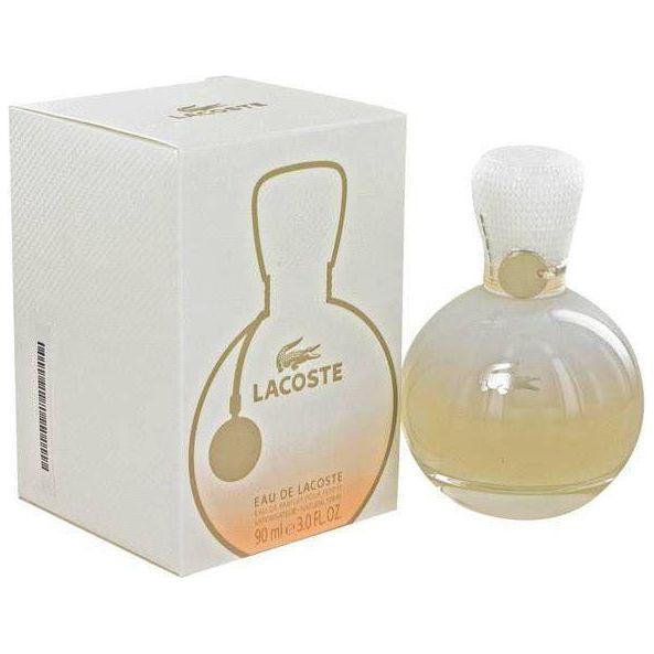 LACOSTE EAU DE LACOSTE POUR FEMME Perfume 3.0 oz edp for women NEW IN BOX 737052539119