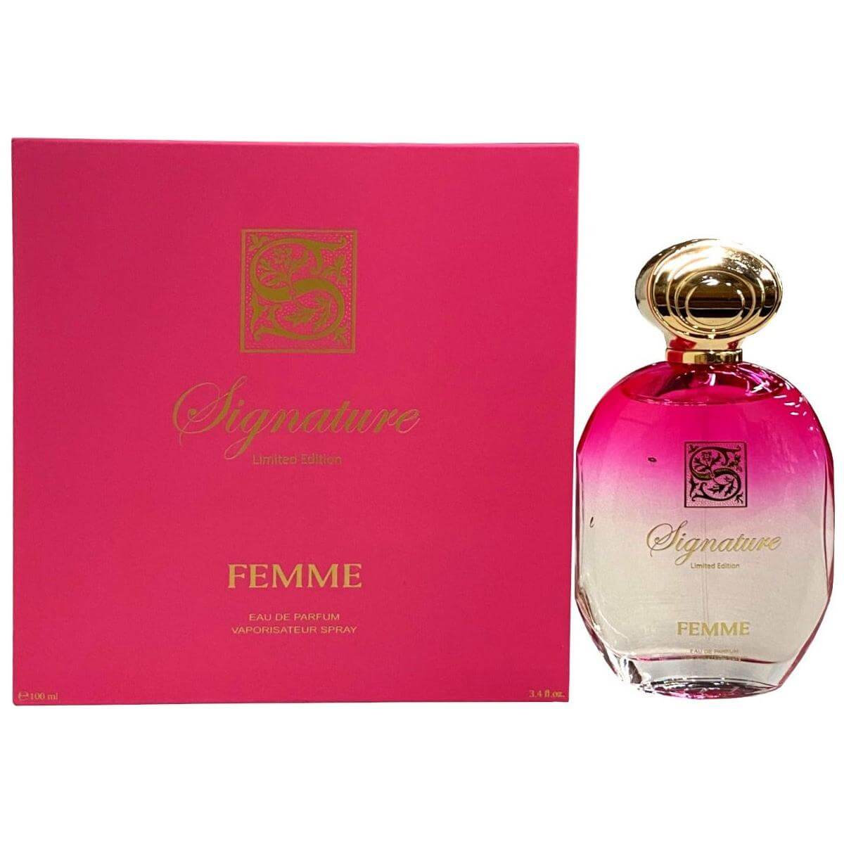 Limited Edition Pink Femme by Signature perfume EDP 3.3 / 3.4 oz New in Box 5055533421094