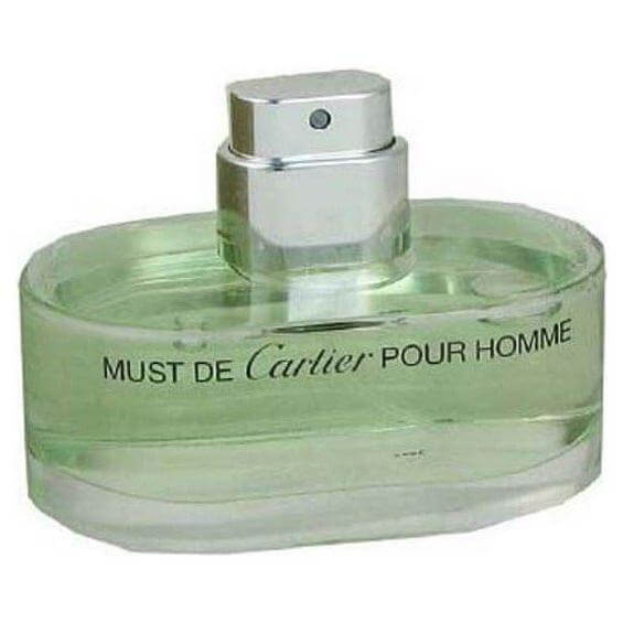 MUST POUR HOMME by CARTIER for Men 3.3 oz / 3.4 oz Cologne edt NEW unboxed no cap