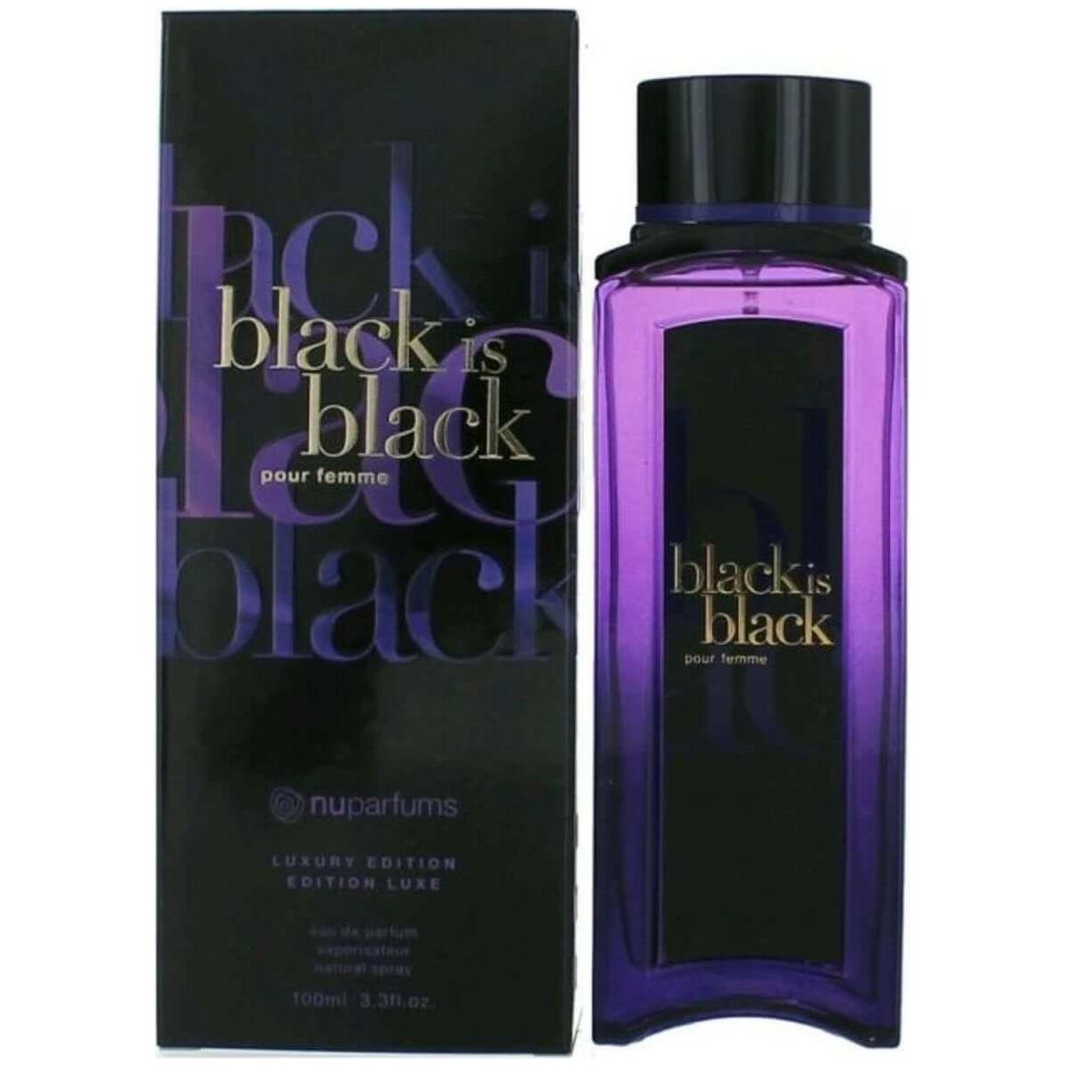 Nuparfums Black Is Black Pour Femme Luxury Edition EDP 3.3/3.4 oz New Box 875990000961