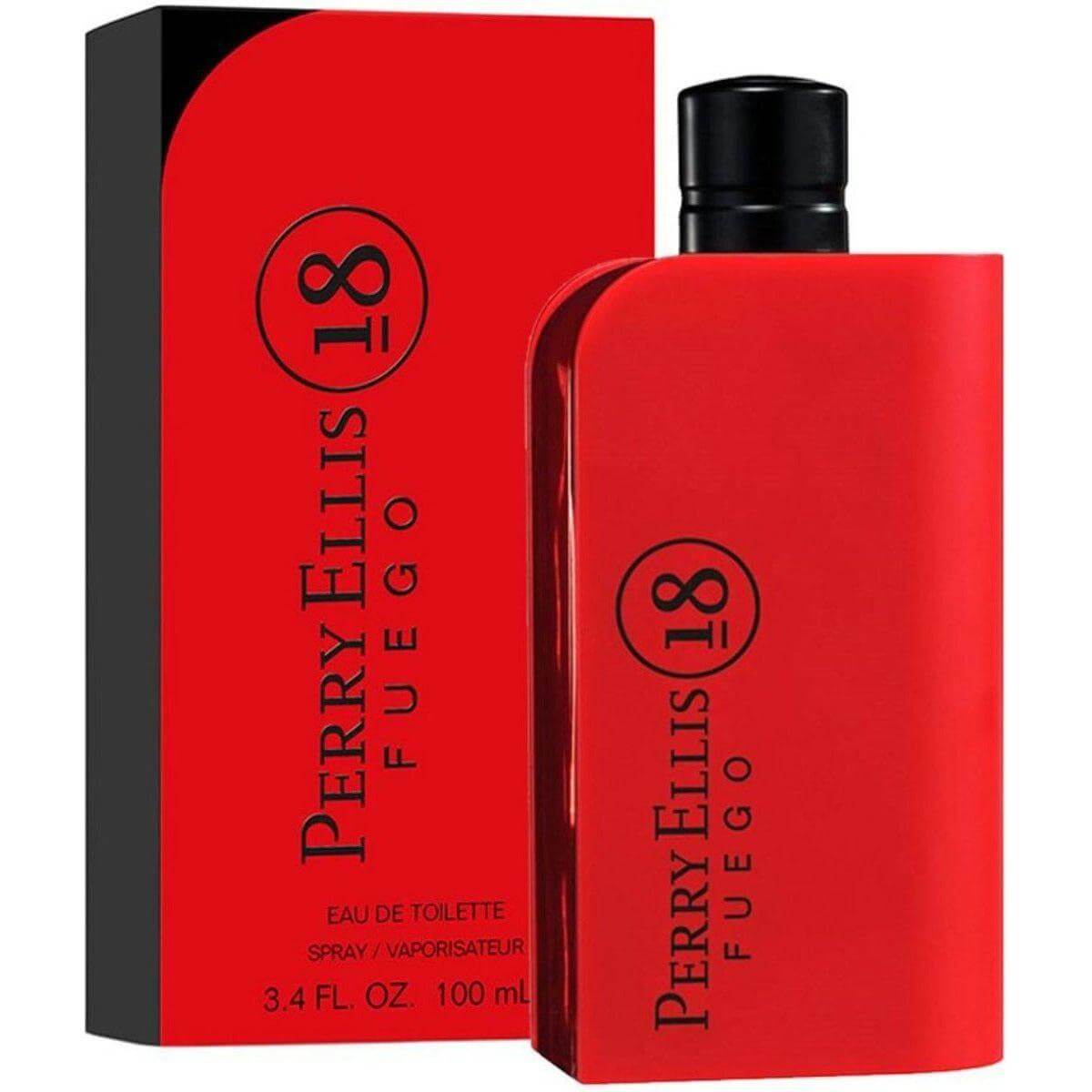 Perry Ellis 18 Fuego by Perry Ellis colugne for him EDT 3.3 / 3.4 oz New in Box 844061011885