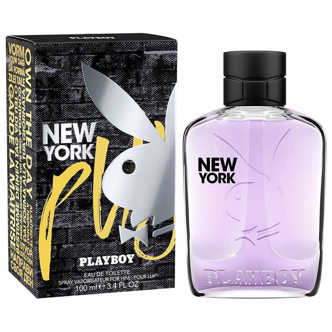 PLAYBOY NEW YORK by PLAYBOY Cologne for Men 3.4 oz edt Spray NEW IN BOX 3614222001201