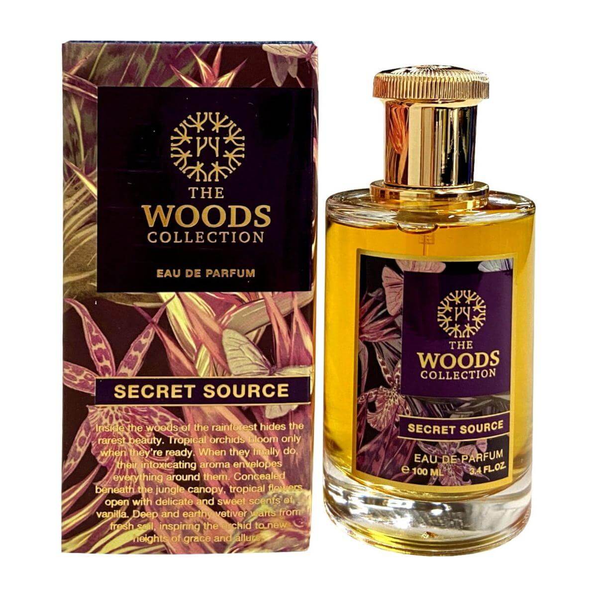 Secret Source by The Woods Collection for unisex EDP 3.3 / 3.4 oz New in Box 3760294350577