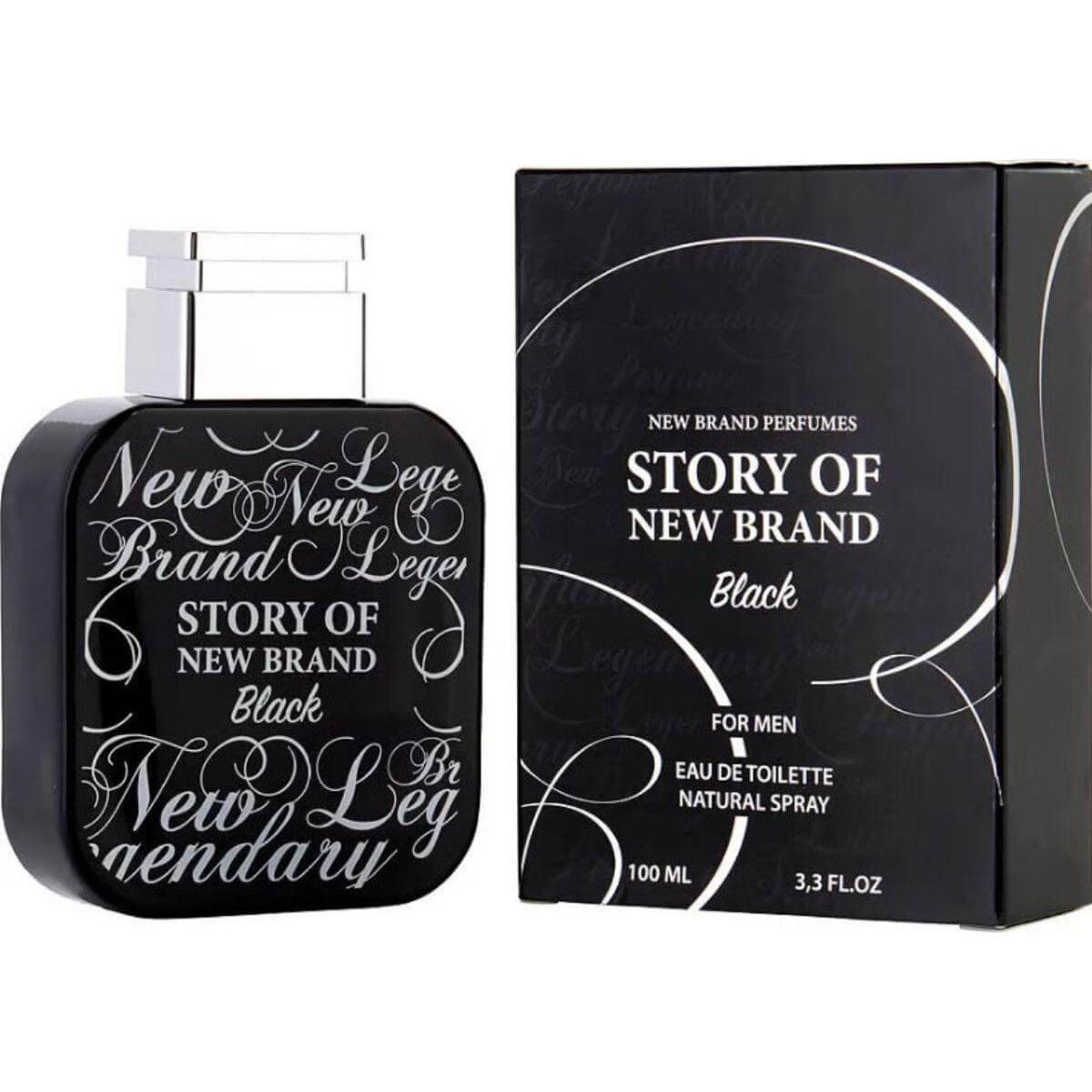 Story Of New Brand Black by New Brand cologne men EDT 3.3 / 3.4 oz New In box 5425039220246