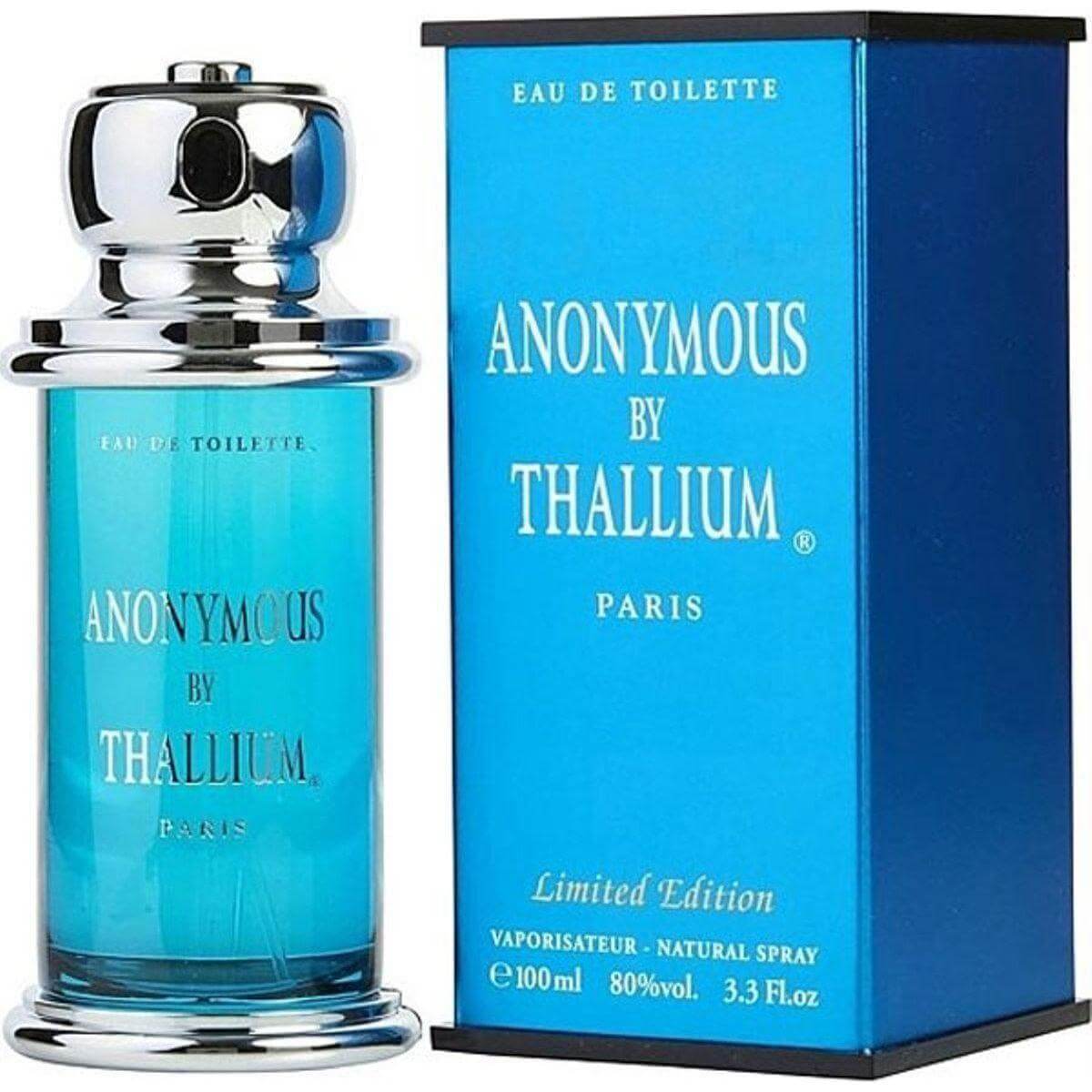 Thallium Anonymous by Yves de Sistelle Cologne Men EDT 3.3 / 3.4 oz New In Box 3442151000398