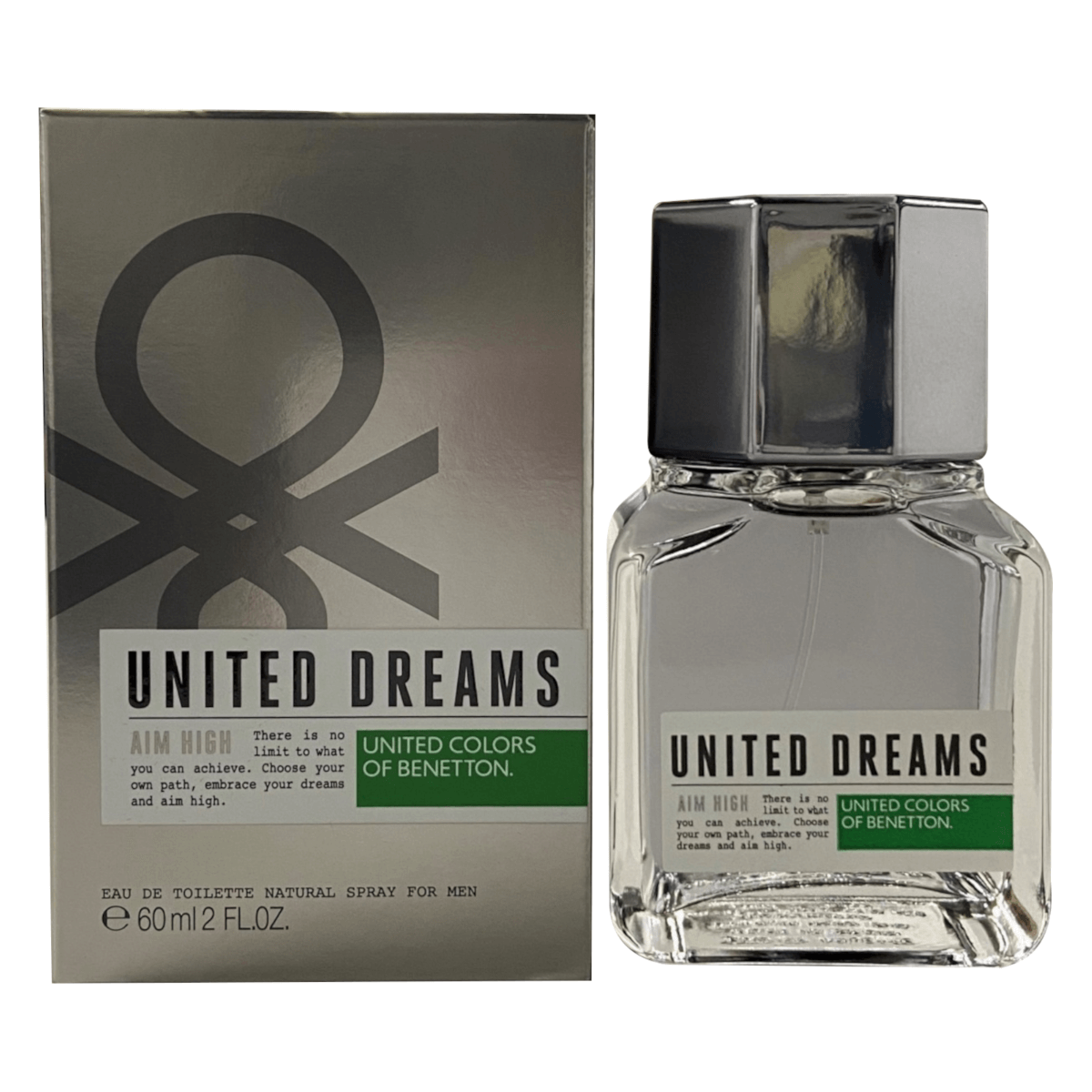 United Dream Aim High by Benetton cologne for men EDT 2 / 2.0 oz New In Box 8433982002274