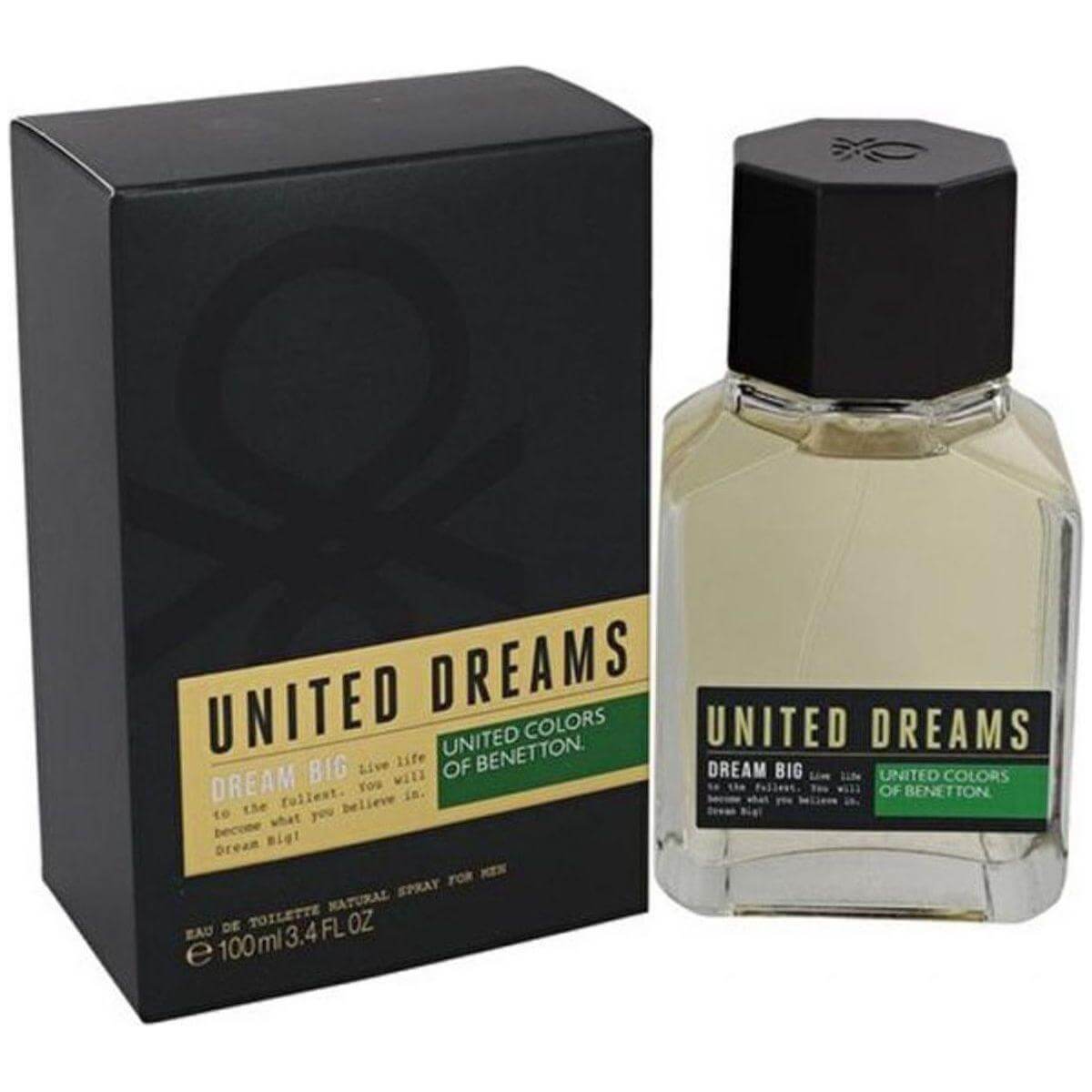 United Dream Big by Benetton cologne for men EDT 3.3 / 3.4 oz New in Box 8433982005367