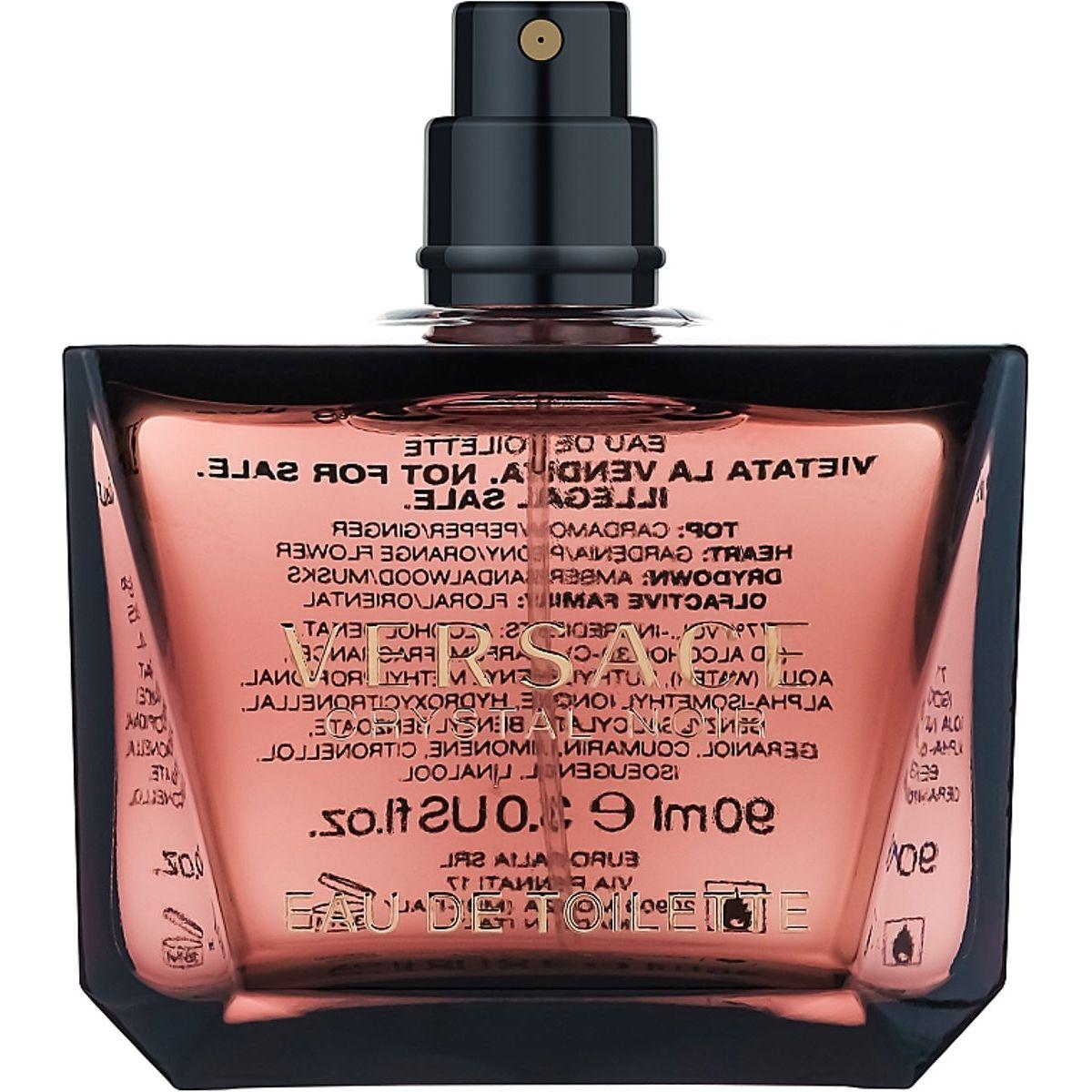 VERSACE CRYSTAL NOIR for women EDT 3.0 oz New Tester 8011003808847